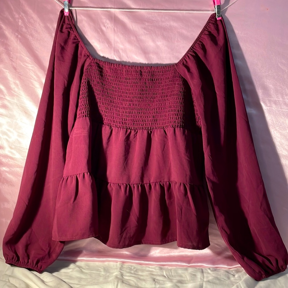 Maroon blouse